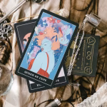 Gothmancy Tarot - Bordures noires mates + tapis