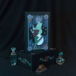 Gothmancy Tarot - Bordures noires mates + tapis