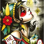 Eight Coins' Tattoo Tarot - Borderless Miniature Edition