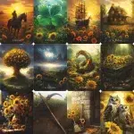 Sunflower Field Lenormand
