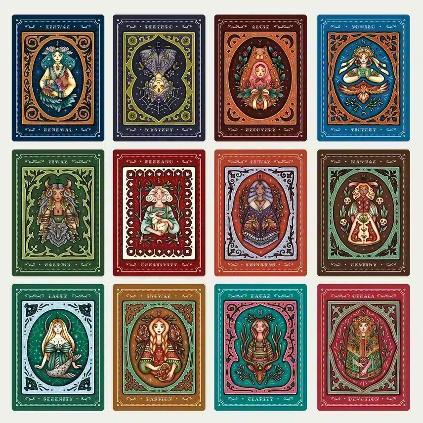 Weird Weavings - Rune Yule Deck