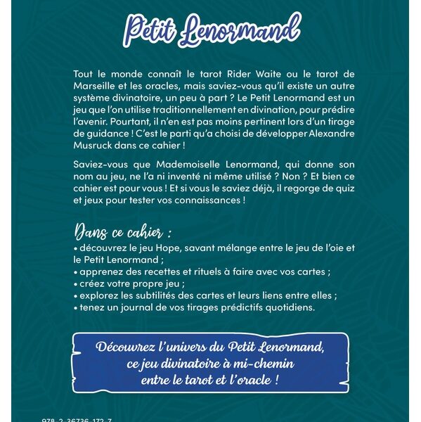 Petit Lenormand - Cahier de vacances