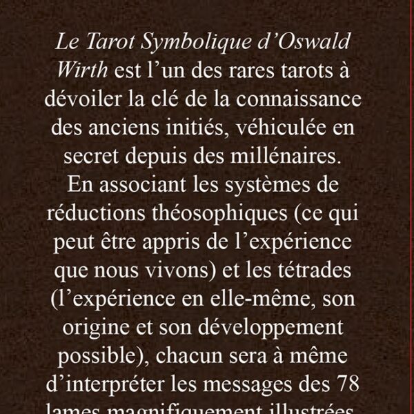 Le tarot symbolique d'Oswald Wirth