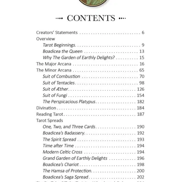 Boadicea's Tarot of Earthly Delights