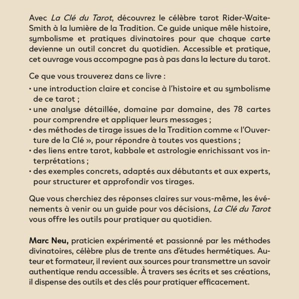 La Clé du Tarot - Et si vous deveniez un As de la divination?